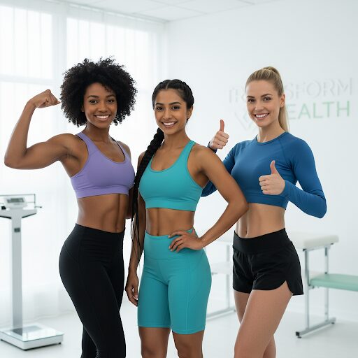 Group-of-smiling-women-representing-weight-loss-success